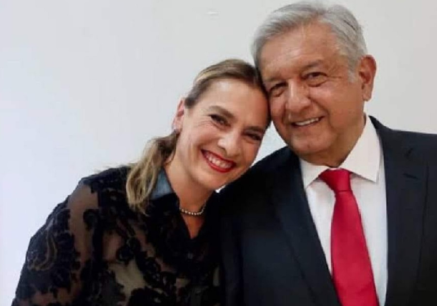 Beatriz Gutiérrez Müller y Andrés Manuel López Obrador
