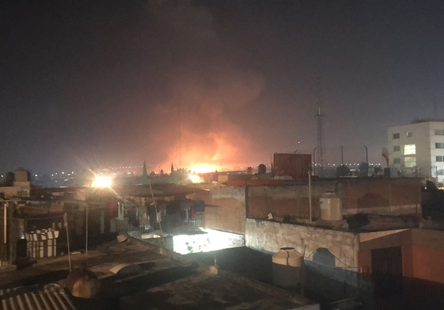 Explosión y fuego por fuga de gas en Xochimehuacán, Puebla