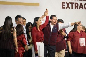 Alejandro Armenta respalda elección de Ariadna Montiel como dirigente nacional de Morena