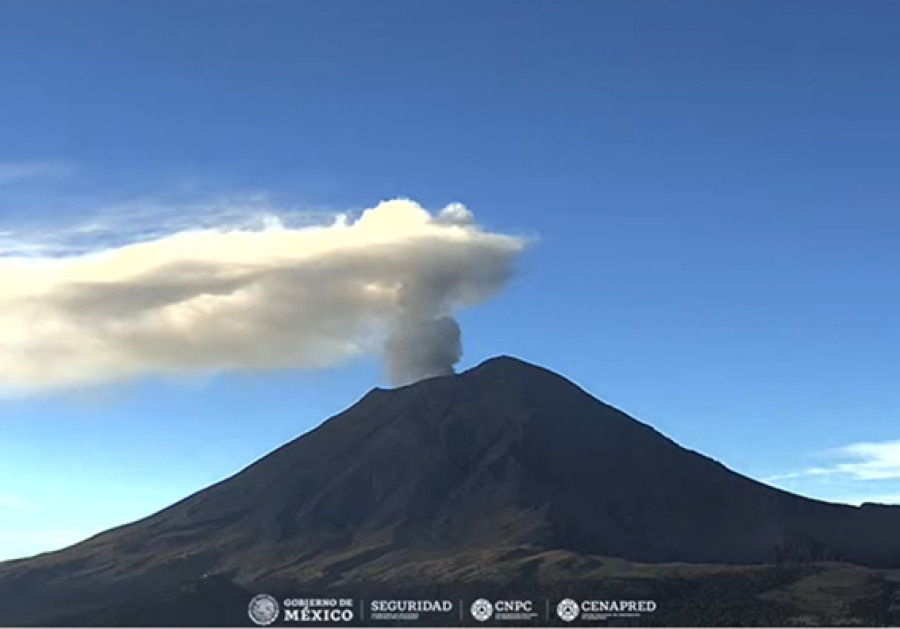 Popocatépetl registró 91 exhalaciones en las últimas 24 horas