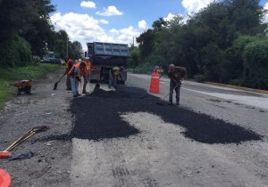 Secretaría de Infraestructura bacheo Gobierno de Puebla