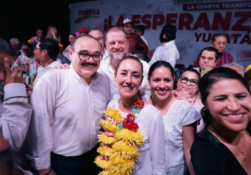 Que llegue la transformación a Yucatán, pide Claudia Sheinbaum