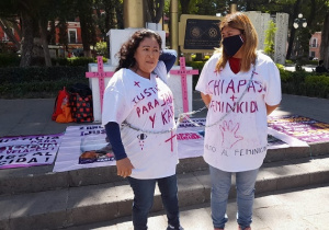 Madres chiapanecas exigen justicia por feminicidio de sus hijas
