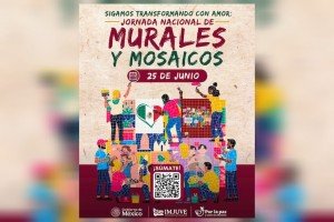 Miles de jóvenes participarán en la creación de murales y mosaicos en los 32 estados del país: IMJUVE