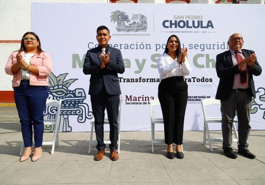 Presentan célula Marina y SSC Cholula – Cooperación por tu Seguridad