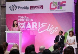 Rinde protesta MariElise Budib como presidenta del SMDIF Puebla