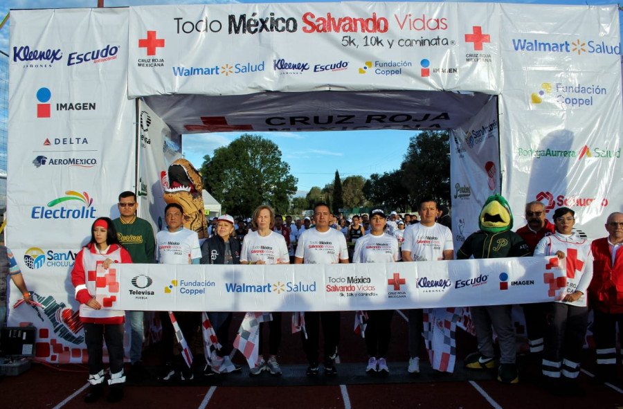 Gran éxito de la Cuarta Edición de la Carrera “Todo México Salvando Vidas” de Cruz Roja Mexicana Puebla