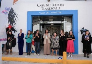 Encabeza Lupita Cuautle reapertura de la biblioteca Quetzalcóatl