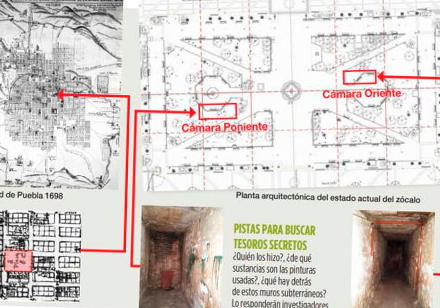 Pide Barbosa a INAH reporte de hallazgo de túneles del Zócalo