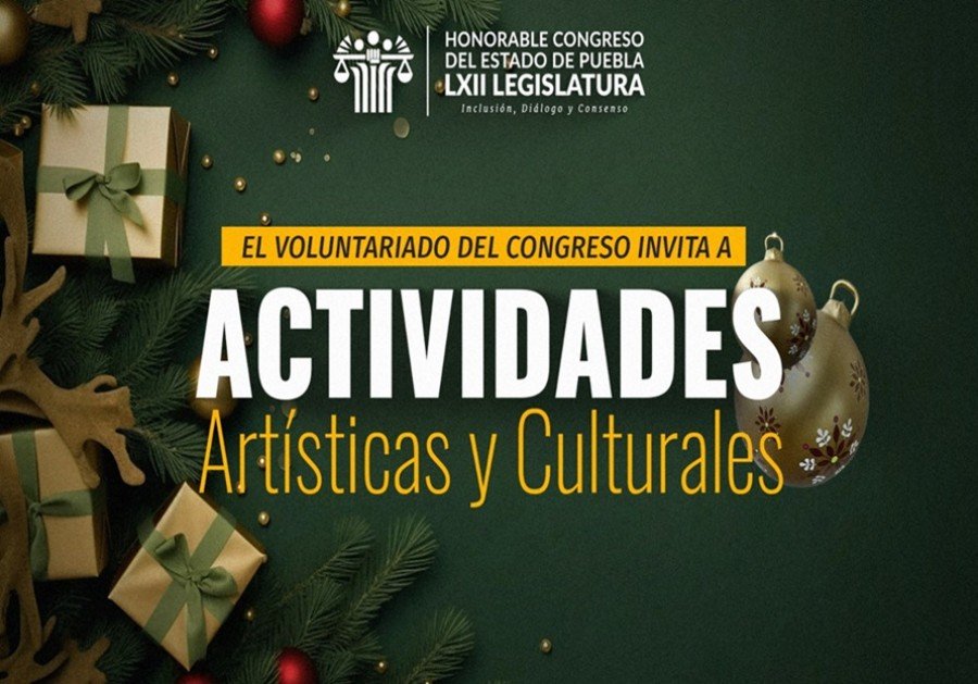 Invita Voluntariado del Congreso de Puebla a actividades culturales