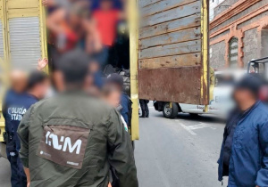 Rescata INM en Puebla a 116 migrantes de un camión