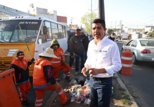 Encabeza ERP trabajos de limpieza en avenida Alfredo Toxqui