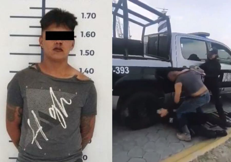 Detienen a sujeto por golpear a mujer policía de San Andrés Cholula
