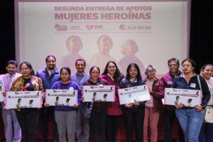 Realiza Tonantzin Fernández la segunda entrega del programa “Mujeres Heroínas”