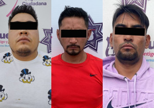 Detienen a 3 integrantes de la banda de “El Perro” en Puebla capital