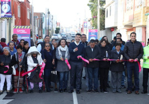 Inaugura Ayuntamiento de Puebla la calle 13 de Mayo en Granjas de Puebla
