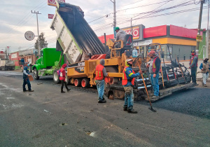 Rehabilita gobierno estatal calles al norte y sur de la ciudad de Puebla