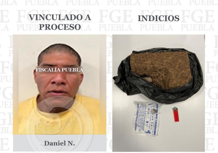 Vinculado a proceso por posesión de más de 2 kilos de marihuana