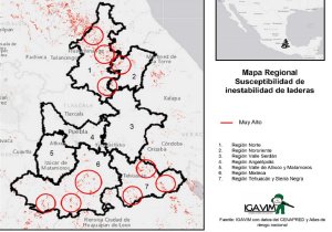 Mapa regional ilustración 