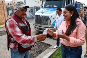 Tonantzin Fernández fortalece el programa de bacheo más intensivo en la historia de San Pedro Cholula