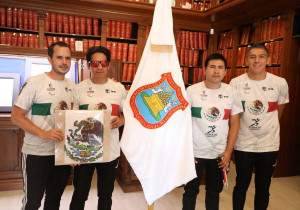 Abandera Ayuntamiento de Puebla a atletas que participarán en Parapanamericanos 2023