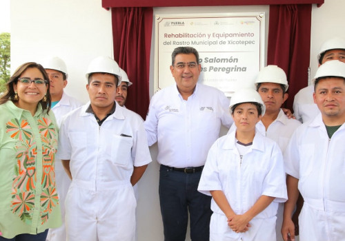 Inaugura Sergio Salomón rastro en Xicotepec; refleja trabajo coordinado con los municipios