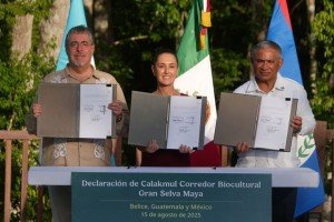 En un acuerdo histórico, México, Guatemala y Belice crean el Corredor Biocultural de la Gran Selva Maya