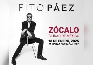 Anuncian concierto gratuito de Fito Páez en CDMX