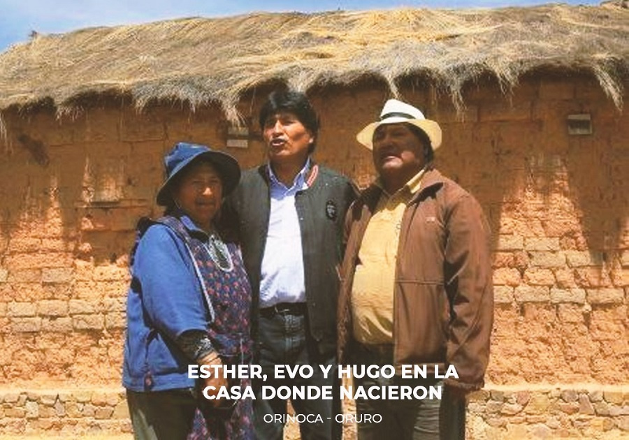 Evo Morales y Esther Morales