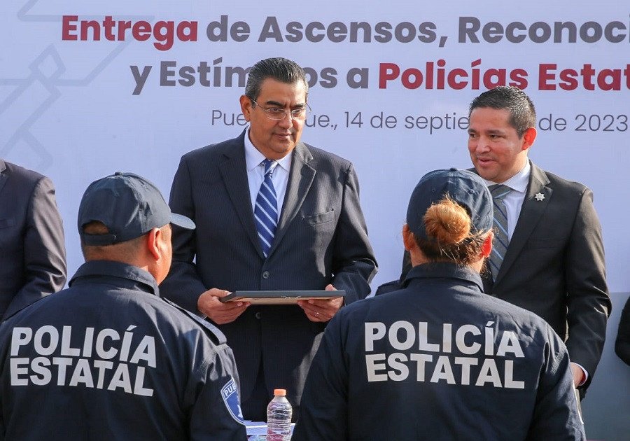 Sin titubeo, gobierno de Puebla combate delincuencia y garantiza mejores condiciones a policías