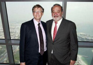 Carlos Slim y Bill Gates