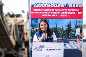 Inicia Lupita Cuautle rehabilitación de La Luna, una vialidad clave para la Delegación Atlixcáyotl