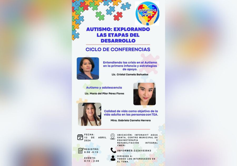 Ofrecen conferencias por Día Mundial de Concienciación Sobre el Autismo