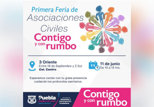 Invitan a Primera Feria de Asociaciones Civiles en Puebla
