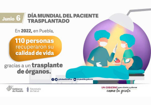 Ocupa Puebla cuarto lugar nacional en trasplante de órganos: Salud