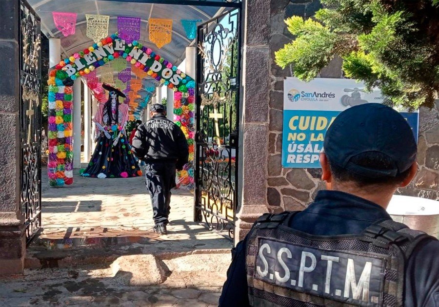 Reporta gobierno de San Andrés Cholula saldo blanco tras celebración de Día de Muertos