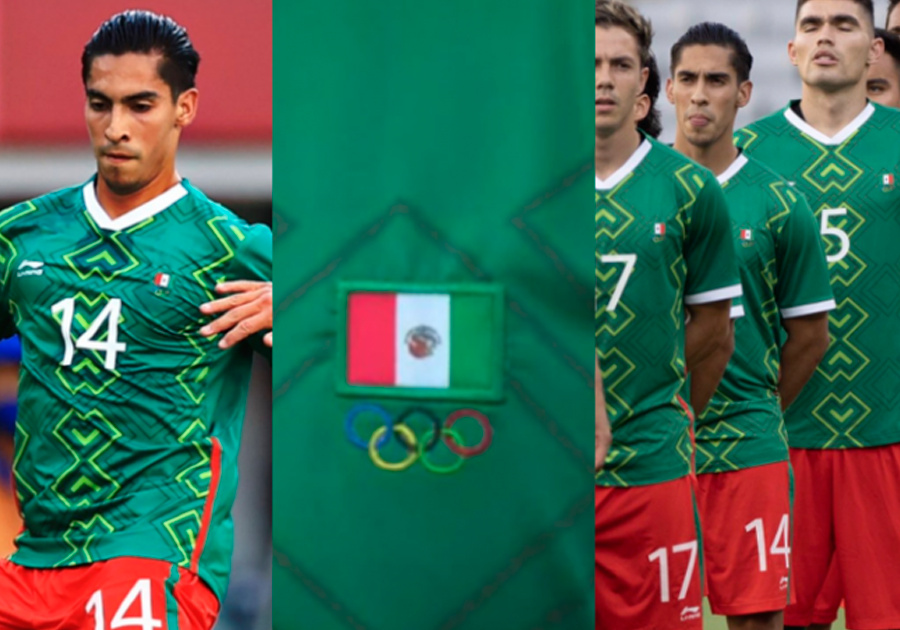 Ponen mal la bandera de México en uniforme de futbolista