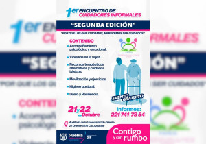 Convoca SMDIF Puebla a Encuentro de Cuidadores Informales