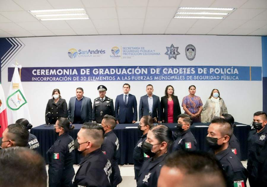 Suman 30 policías a Seguridad Pública de San Andrés Cholula