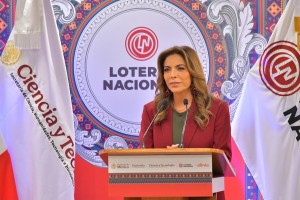 Develan billete de Lotería que reconoce al proyecto Olinia y las capacidades científicas de México