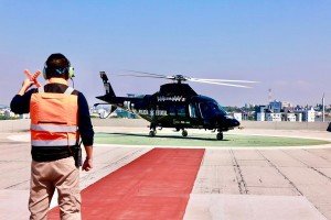 Alejandro Armenta realiza sobrevuelos permanentes de supervisión al operativo de seguridad de esta temporada